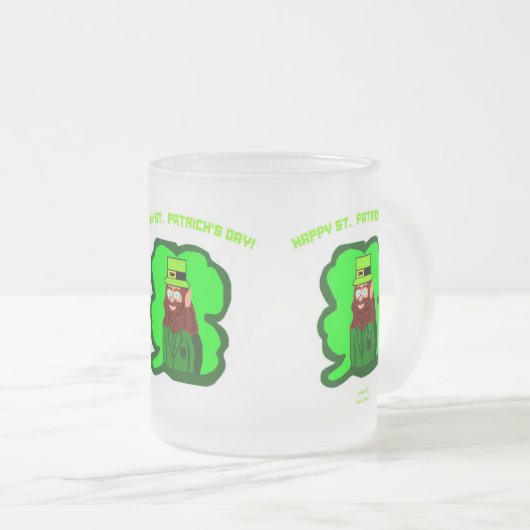 Leprechaun Magic Small Frosted Mok (Voorkant rechts)