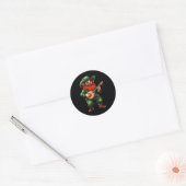 Leprechaun-mandolines Grappige St. Patrick's Dag I Ronde Sticker (Envelop)
