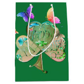 Leprechaun Mediu: "Heb een gelukkige St. Patrick's Medium Cadeauzakje (Voorkant)