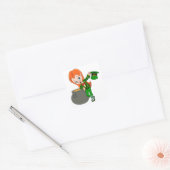 Leprechaun Meisje Stickers (Envelop)