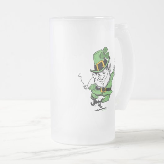Leprechaun met Bier Mokken (Voorkant rechts)