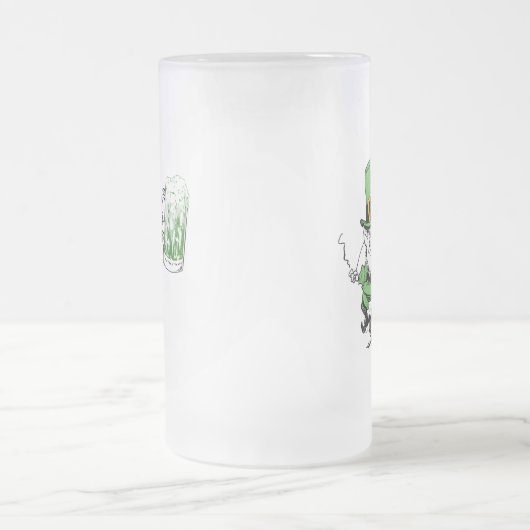 Leprechaun met Bier Mokken (Center)