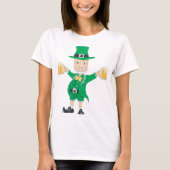 Leprechaun met bier t-shirt (Voorkant)