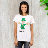 Leprechaun met bier t-shirt