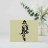 Leprechaun met Flute Briefkaart (Staand voorkant)