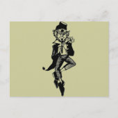 Leprechaun met Flute Briefkaart (Voorkant)