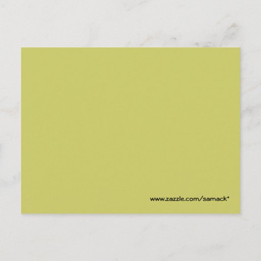 Leprechaun met Flute Briefkaart (Achterkant)