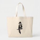 Leprechaun met Flute Grote Tote Bag (Voorkant)