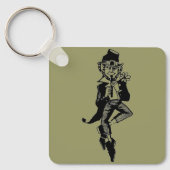 Leprechaun met Flute Sleutelhanger (Voorkant)