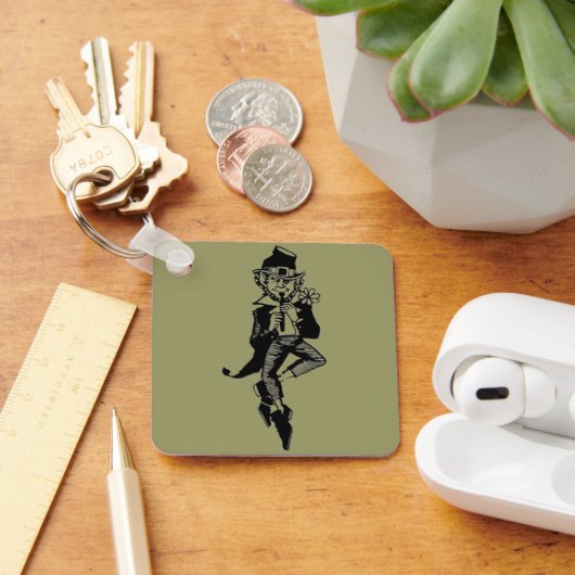 Leprechaun met Flute Sleutelhanger (Bureau)