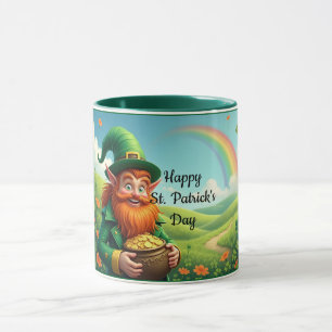 Leprechaun met gouden Mok