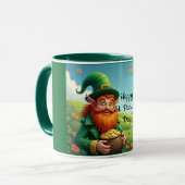 Leprechaun met gouden Mok (Voorkant links)