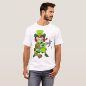 Leprechaun met Pistool T-shirt (Voorkant volledig)