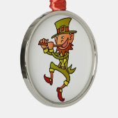 leprechaun metalen ornament (Rechts)
