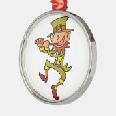 leprechaun metalen ornament (Links)