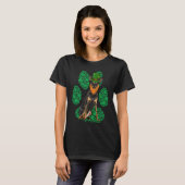 Leprechaun Miniature Pinscher St Patricks Day Sham T-shirt (Voorkant volledig)