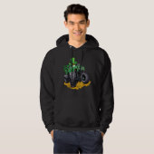 Leprechaun Monster Truck Shamrock St Patrick Day B Hoodie (Voorkant volledig)