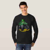 Leprechaun Monster Truck Shamrock St Patrick Day B T-shirt (Voorkant volledig)