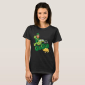 Leprechaun Monster Truck Shamrock St Patrick Day B T-shirt (Voorkant volledig)
