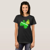 Leprechaun Monster Truck Shamrock St Patrick Day B T-shirt (Voorkant volledig)