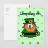 leprechaun owl briefkaart (Voorkant / Achterkant)