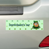 leprechaun owl bumpersticker (Op auto)