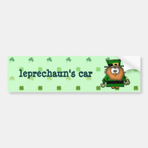 leprechaun owl bumpersticker