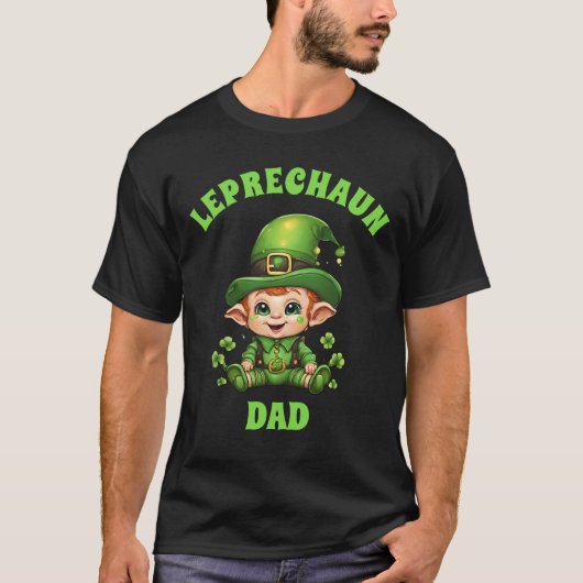 Leprechaun Papa Schattige Baby Leprechaun T-shirt (Voorkant)