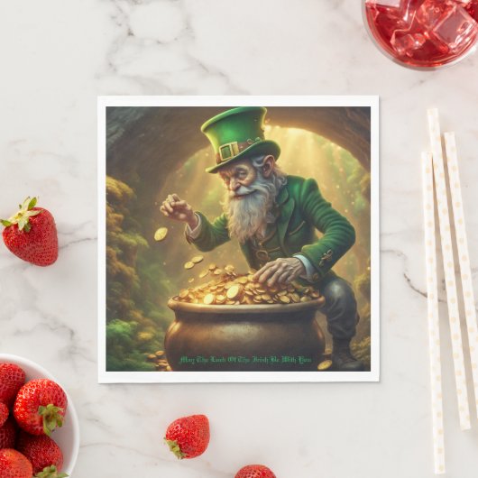 Leprechaun papier servet (Insitu)