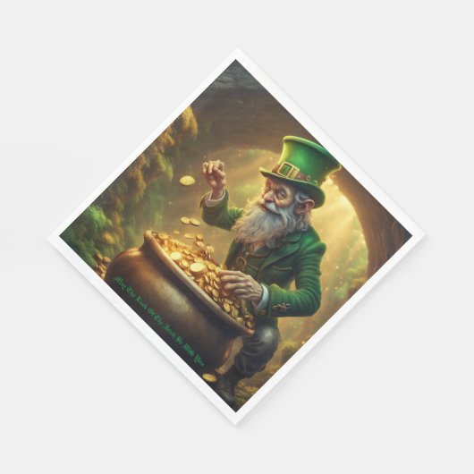 Leprechaun papier servet (Hoek)