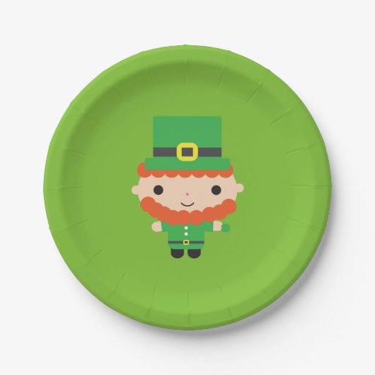 Leprechaun papieren Borden Bordje (Voorkant)