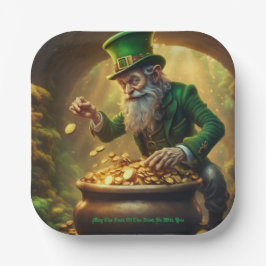 Leprechaun Papieren Bordje