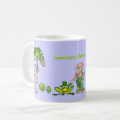 Leprechaun Parade Cartoons Funny Mug Koffiemok (Voorkant links)
