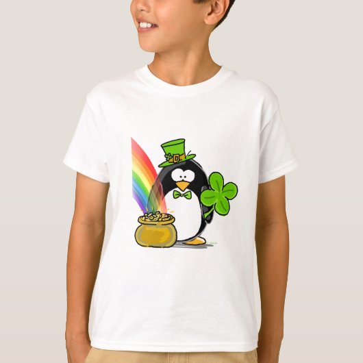 Leprechaun Penguin T-shirt (Voorkant)