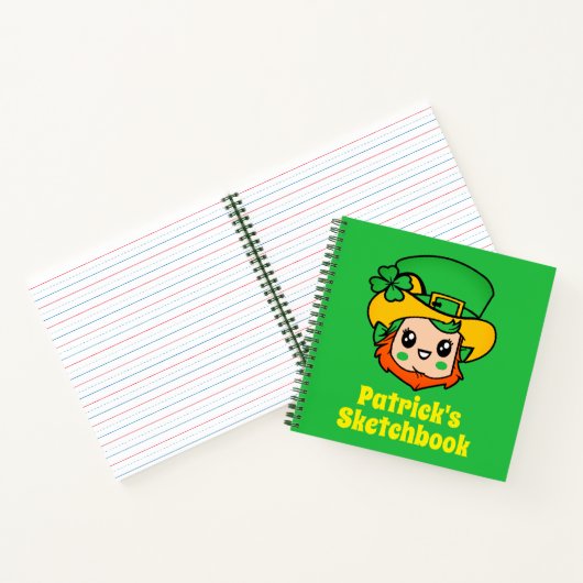 Leprechaun Persoonlijk Kind Notitieboek (Binnen)