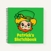 Leprechaun Persoonlijk Kind Notitieboek (Voorkant)