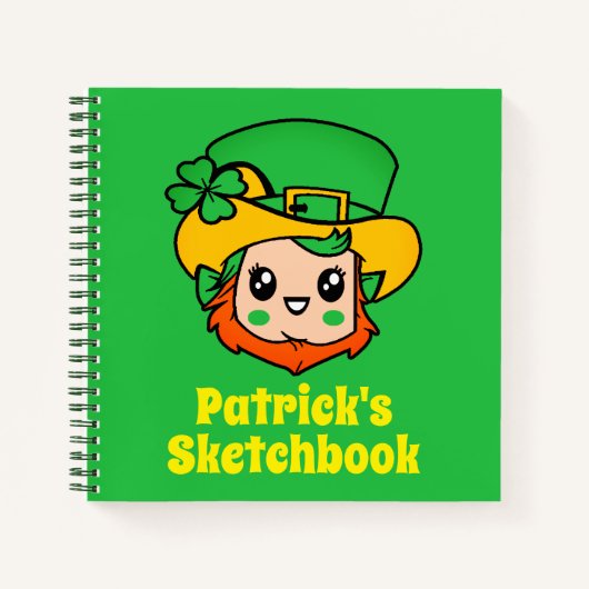 Leprechaun Persoonlijk Kind Notitieboek (Voorkant)