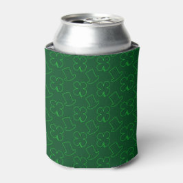 Leprechaun Pet en Clover Pattern Blikjeskoeler