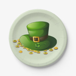 Leprechaun Pet en gouden munten Papieren Bordje