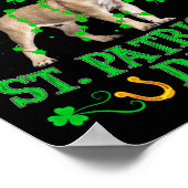 Leprechaun Pet Franse Bulldog St. Patrick's Day Poster (Hoek)
