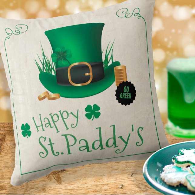 Leprechaun Pet Happy St. Paddy's ID636 Kussen (Creator heeft geüpload)
