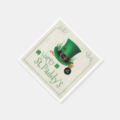Leprechaun Pet Happy St. Paddy's ID636 Servet (Hoek)