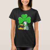 Leprechaun Pet Shamrock Leaf Wolf St Patrick S Day T-shirt (Voorkant)