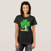 Leprechaun Pet Shamrock Leaf Wolf St Patrick S Day T-shirt (Voorkant volledig)
