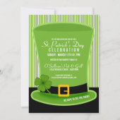 Leprechaun Pet St. Patricks Day Party Kaart (Voorkant)