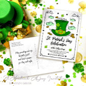  Leprechaun Pet St. Patrick's Day Uitnodiging Briefkaart