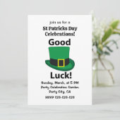 Leprechaun Pet Succes St Patricks Day Kaart (Staand voorkant)