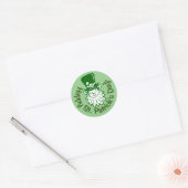 Leprechaun Portrait Classic Round Sticker (Envelop)