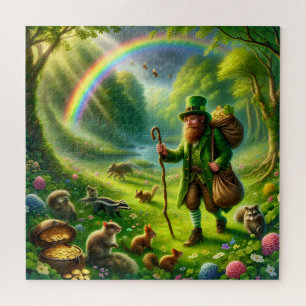 Leprechaun Pot met Goud Jacht St. Patrick's Dag Legpuzzel