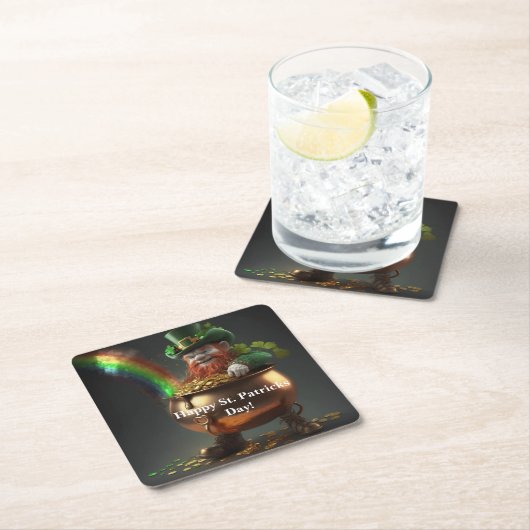 Leprechaun Pot Of Gold  Kartonnen Onderzetters (Insitu)